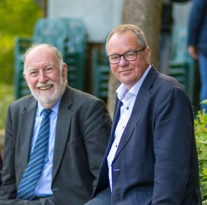 Dr Alain Marty, Jürgen Dixius am Tag mit dem Kinderrat in Saarburg