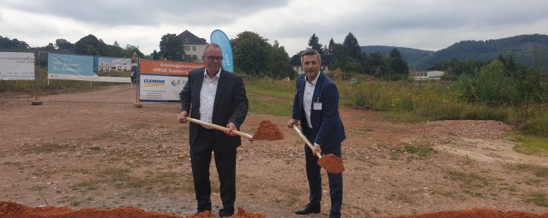 Spatenstich für die Erschließung des neuen Wohngebiets Saarburg Terrassen