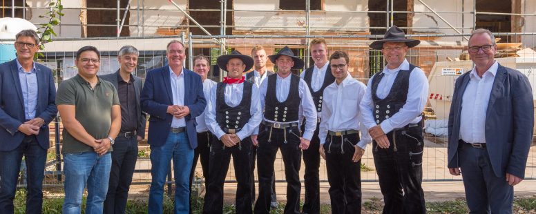 Richtfest für das Küchenhaus auf dem Konversionsgelände der Kaserne „de Lattre“