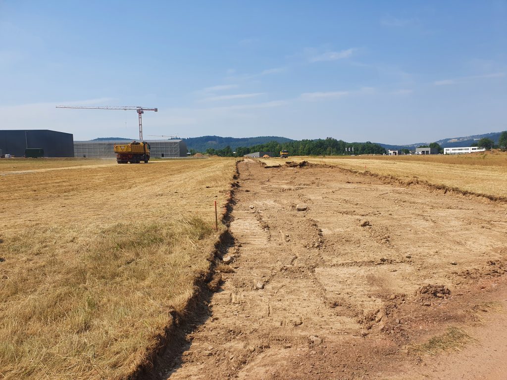 Die Arbeiten zur nachhaltigen Entwässerung der Saarburg-Terrassen und des Industriegebiets haben bereits begonnen.