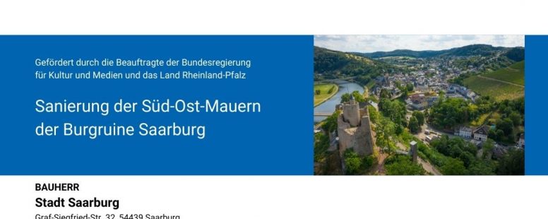 Sanierung der Saarburg nimmt nächsten Schritt: Süd-Ost-Mauern stehen im Fokus