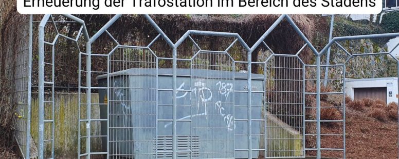 Erneuerung der Trafostation im Staden in Saarburg